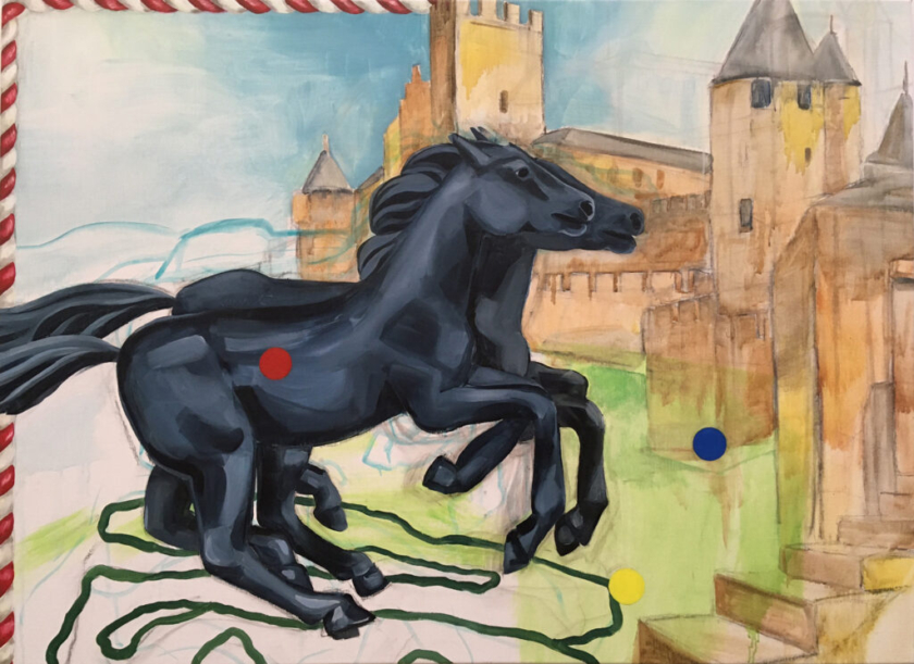 Calvary parade,130x95cm, acrylic on canvas