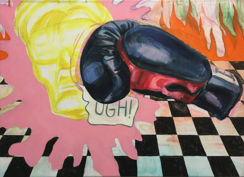 Ugh, acrylic on canvas, 51x70cm